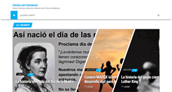 Desktop Screenshot of cienciaconciencia.org.ve