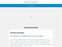 Tablet Screenshot of cienciaconciencia.org.ve